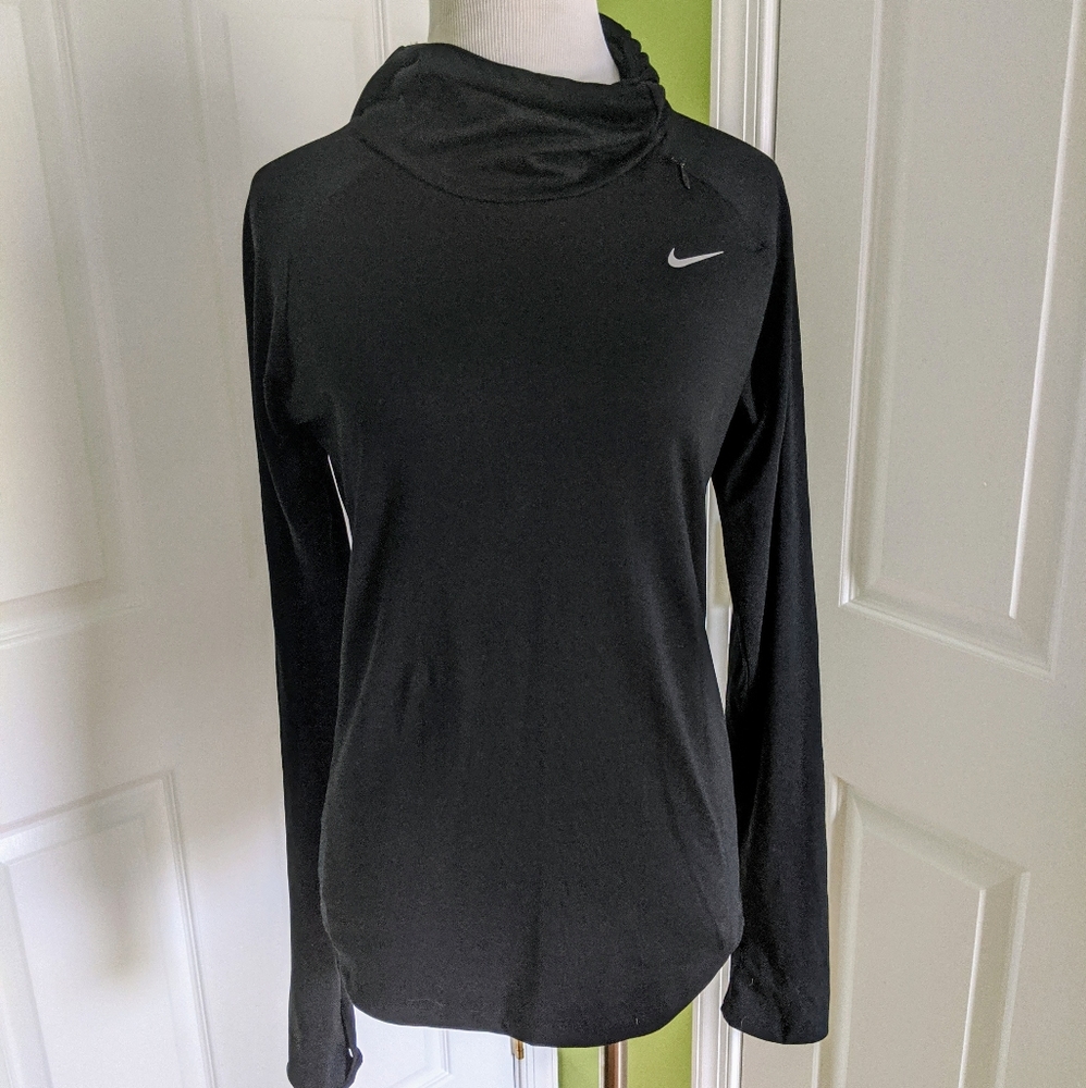 Black Nike Dri-fit Running Hoodie, Size S